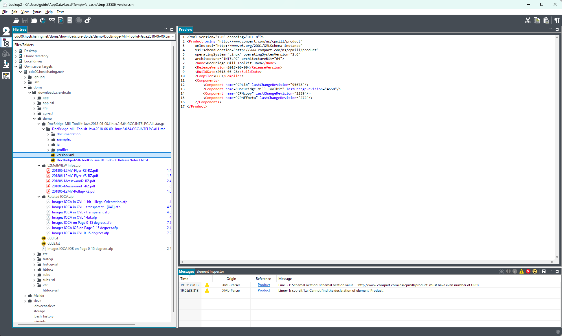 … auch XML- und Text-Editoren sind vorhanden